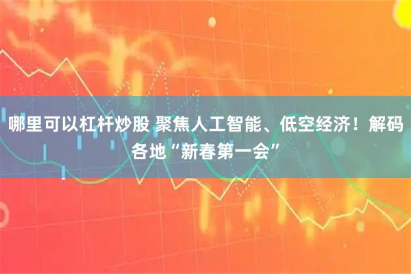 哪里可以杠杆炒股 聚焦人工智能、低空经济！解码各地“新春第一会”
